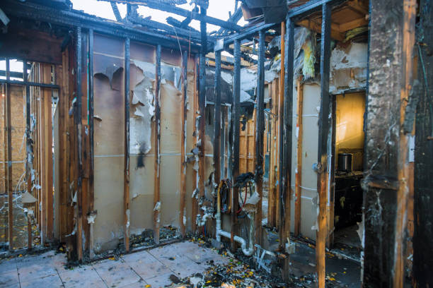 Professional Fire Damage Removal technician working in North Ballston Spa, NY